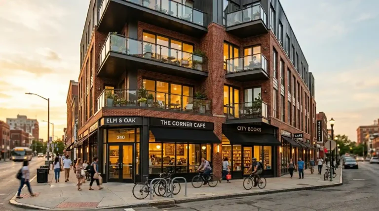 small mixed use building design