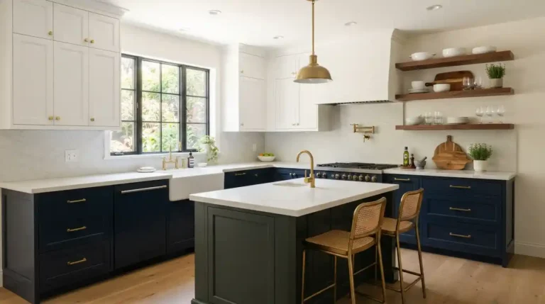 two tone kitchen cabinets
