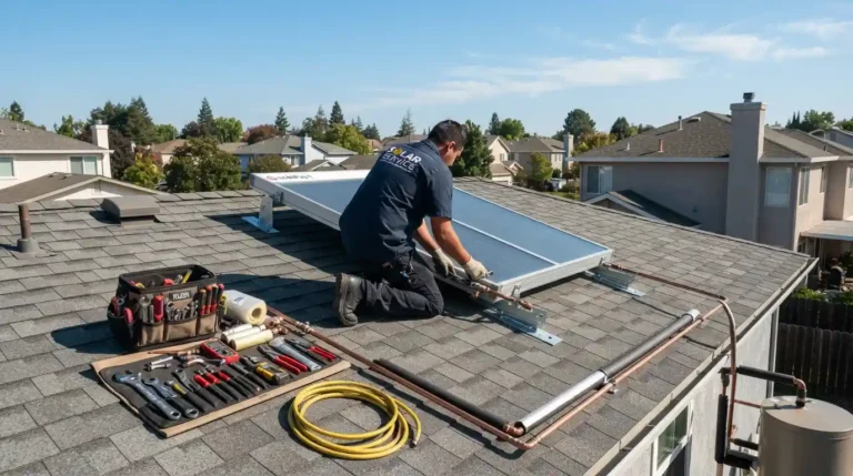 solar water heater panel repair